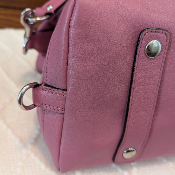 Coach Ashley Leather Satchel In Pink F15447 - Picture 8 of 12